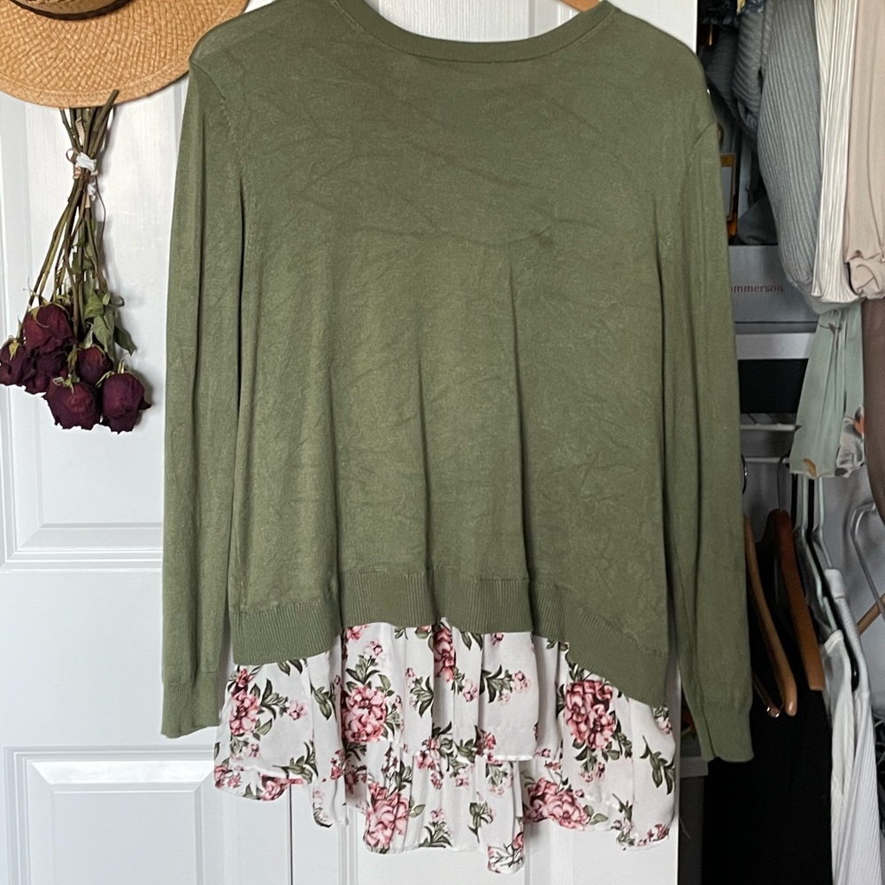 Green blouse